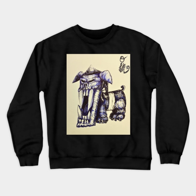 Funny Dog Artwork Crewneck Sweatshirt by IVNK